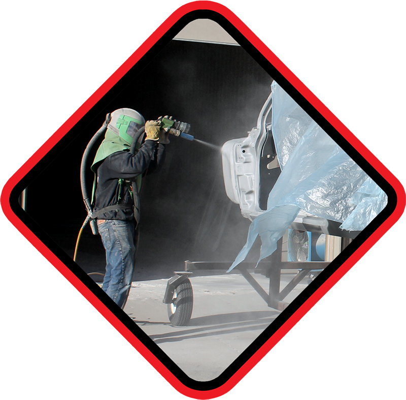 Sandblasting and Dust Removal